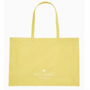 Kate Spade Yellow Cotton Canvas Tote